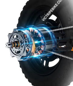 Victrip R6 Pro - 1500W Full Suspension Moped Style E-Bike
