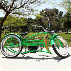 Tracer Signature Pro 26'' 800W Chopper Cruiser Electric Bike w/ Cigarette Lighter & USB Charging Port