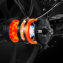 Tracer Raptor Pro DS 800W Stretch Cruiser Ebike