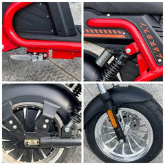 LinksEride Luxury Citycoco Scooter Fat Scooter - 4000w 80kmph