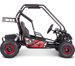MotoTec Mud Monster XL Kids Electric 60v 2000w Go Kart Full Suspension