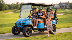 Sun-Cart 4 Seat Electric Golf Cart, 2 Rows Forward-Facing (4+0)