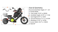 LinksEride M6G Electric Golf Cart Scooter Single Rider Golf Moped