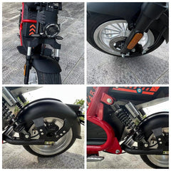 LinksEride Luxury Citycoco Scooter Fat Scooter - 4000w 80kmph