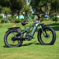 Bee Defender Super Frame Full Suspension Mountain Electric Bike