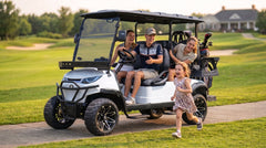 Sun-Cart 4 Seat Electric Golf Cart, 2 Rows Forward-Facing (4+0)