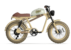 Qiolor Tiger RE Retro Electric Fat Tire Bike - 750W, Up to 130 Mile Range