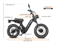 **PREORDER** Cyrusher Scout Moped Style E-Bike