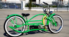 Tracer Signature Pro 26'' 800W Chopper Cruiser Electric Bike w/ Cigarette Lighter & USB Charging Port