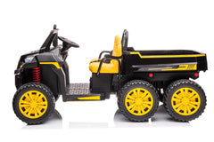 Freddo 24v 6 Wheeler Tractor Trailer Electric Go Kart w/ Dump Cart