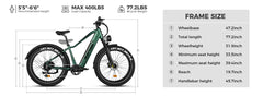 Rattan Pathfinder 750W Step-Over Fat Tire Electric Bike