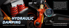 Cunfon RZ1000 Electric Scooter - Dual Motor 2400W, All-Terrain