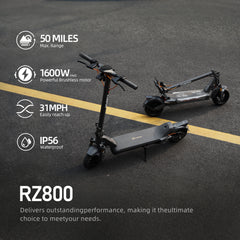 Cunfon RZ800 Electric Scooter - 1200W, 50 km/h, 80 km Range