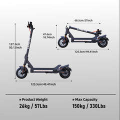 Cunfon RZ800 Electric Scooter - 1200W, 50 km/h, 80 km Range