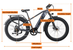 Velowave Ranger 3.0 Fat Tire All-Terrain Electric Bike