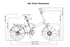 Bagi Bike B20 Street TRX Plus Folding Electric Bike