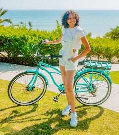 Six Three Zero Around the Block Women's 26" 500W 7 Speed Electric Bike