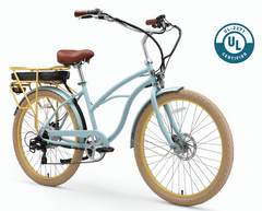 Six Three Zero Around the Block Women's 26" 500W 7 Speed Electric Bike