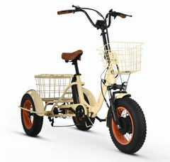 Six Three Zero EZ Transit 20" Fat Tire Electric Trike with Rear Motor