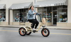 Six Three Zero EZ Transit 20" Fat Tire Electric Trike with Rear Motor