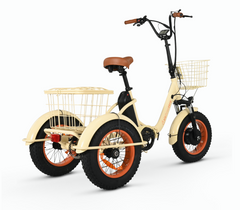 Six Three Zero EZ Transit 20" Fat Tire Electric Trike with Rear Motor