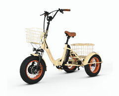 Six Three Zero EZ Transit 20" Fat Tire Electric Trike with Rear Motor