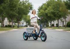 Six Three Zero EZ Transit 20" Fat Tire Electric Trike with Rear Motor
