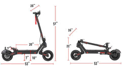 Teewing GT4 2400W Electric Scooter with Steering Damper