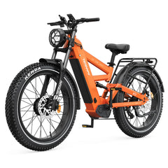Tesway X9 AWD Electric Mountain Bike with Rear Rack 4000W Dual Motors