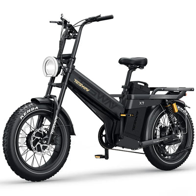 Tesway X7 AWD Step-Over Electric Bike 3600 Dual Motor 200NM Torque