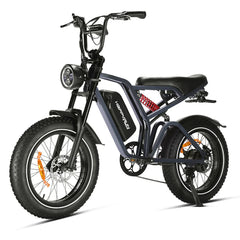 HappyRun Tank G60 Pro 2000W Moped Style Offroad Electric Bike Fat Tire