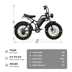 HappyRun Tank G50 City Electric Bike - Black
