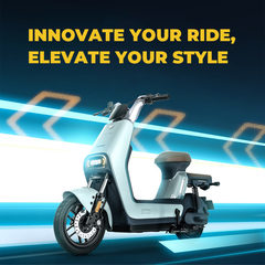 HMP Bikes LIVA 7 Moped Style Class 2 E-Bike - 50 Mile Range